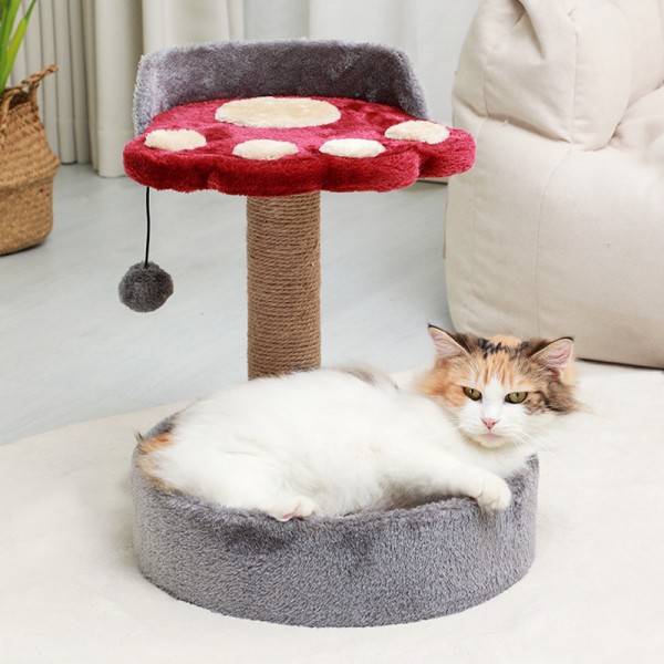 Pet Cat Climbing Frame Toy Rattan Mat Cat Kennel Jumping Platform Cat Supplies