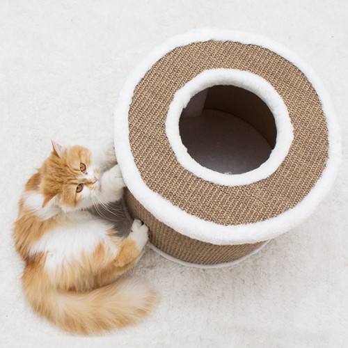 Cylindrical Sisal Cat Kennel Litter Pet Cat Supplies Scratcher Barrel House