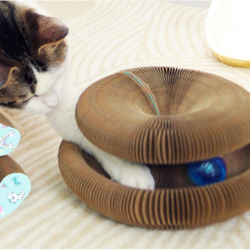 Cat Scratching Board Self-Happy Boredom Relief Cat Toy Grinding Claws Corrugated Paper Pet Supplies