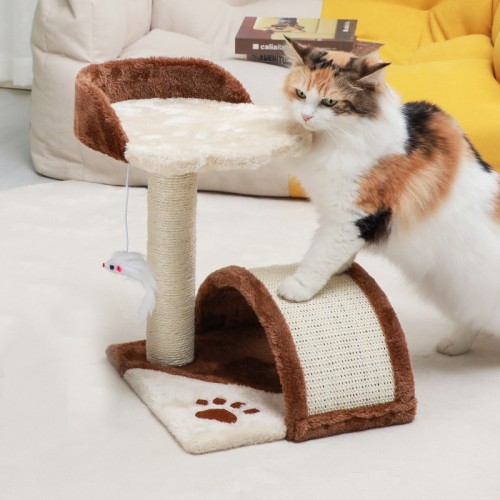 Cat Climbing Frame Cat Kennel Cat Jumping Platform Cat Scratching Post and Board Pet Supplies