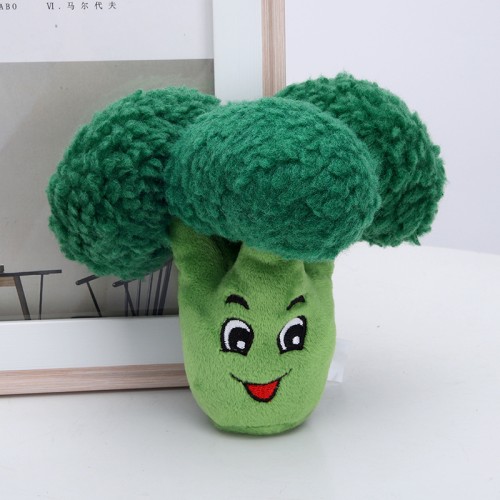 Squeaker Dog Toys Broccoli Plush Puppy Toys Chew Pet Supplies