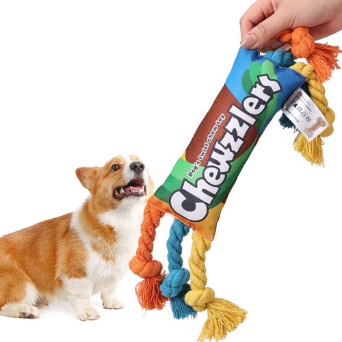 Pet Rainbow Twisting Chew Toys Dog Relieving Boredom Toy Dog Training Molar Sound Toy