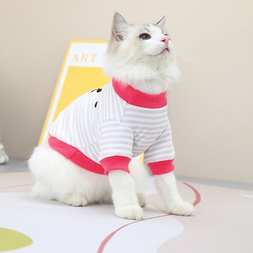 Cat Clothes Sweatshirt Persian Cat Vest Comfortable Burmese Cat Costumes Pet Fashion Clothes