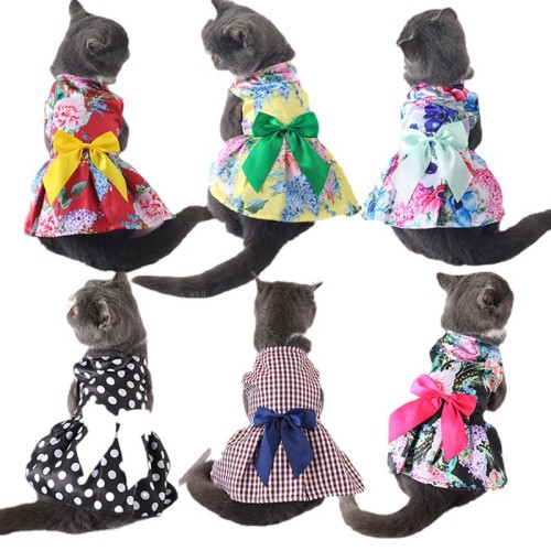 Pet Clothes Teddy Vest Thin Dog Cat T-Shirt For Small Dogs Summer Spring