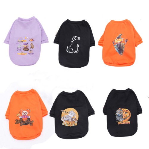 Pet Clothes The Halloween Pumpkin Cat Dog Sweater Halloween Pet Sweatshirt