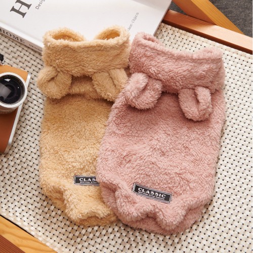 Hairless Cat Clothes Solid Soft Faux Fur Sweater Outfit Cute Pullover Autumn Winter