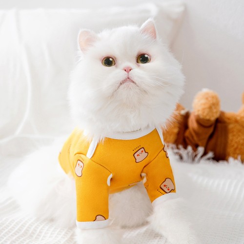 Pet Undershirt Kitten Clothes Ragdoll Blue Cat Anti-Shedding