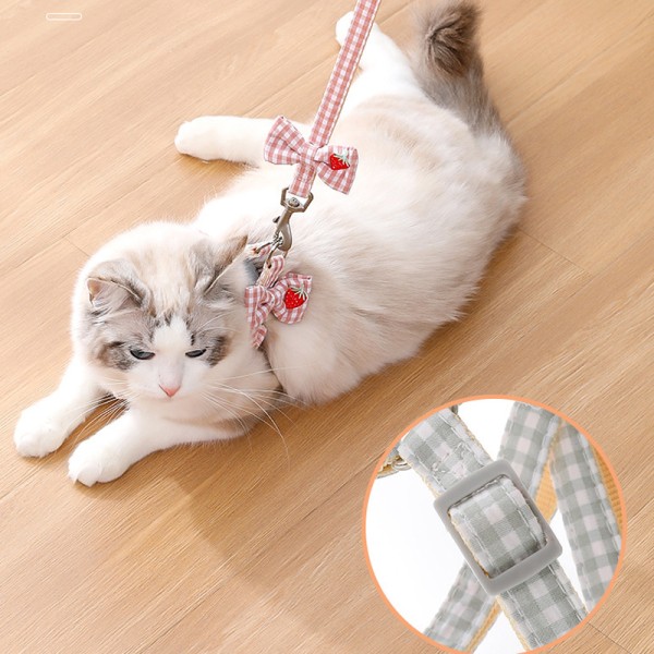 Pet Traction Rope Plain Embroidery cat and Dog Chest Strap Traction Rope