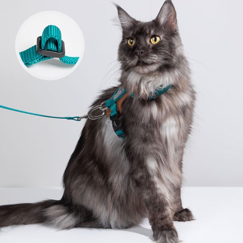 Cat Harness Adjustable Cat Leash and Harness Set for Walking Lightweight Cat Harness for Large Small Kittens